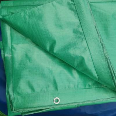 China Striped Tarpaulin PE Tarpaulin in Blue PE Waterproof Tarpaulin with Stripes HDPE Material for sale