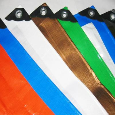 China Woven Coated Waterproof Tarpaulin with UV Treatment and Aluminum Eyelet at Competitive for sale