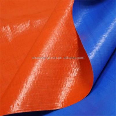 China 180gsm Orange White Durable Covers Waterproof HDPE Tarpaulin for Camp Tent for sale