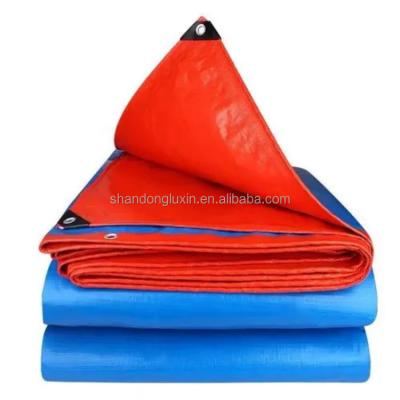 China PE Plastic Awning Cover Tent Open Top Container Sheet Tarpaulin Tarp with 2M-50M Width for sale