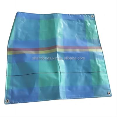 China Waterproof Truck Tarpaulin with 8*8-14*14 Density and Hard Surface in Sea Blue Color for sale