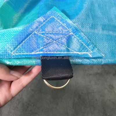 China Customer Request Color PE Tarpaulin Sheet for Light Weight Roof Cover in Blue Color for sale