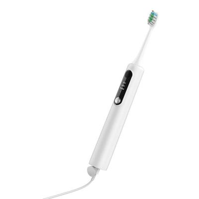 China IPX7 Waterproof FoodGrade smart sonic Electric Toothbrush rechargeable ultrasonic vibrating automatic toothbrush 750mAh for sale