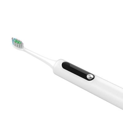 China Adult Electronic LCD screen Automatic Toothbrush Soft USB Eco-Friendly Electric Toothbrush 750mAh for sale