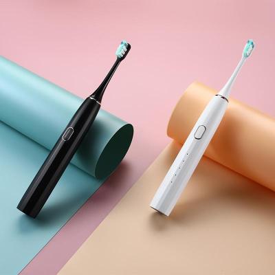 China Dental Oral Care OEM Private Logo 5 Modes 2 Min Smart Timer One Charging Base Sonic Electric Toothbrush 750mAh for sale