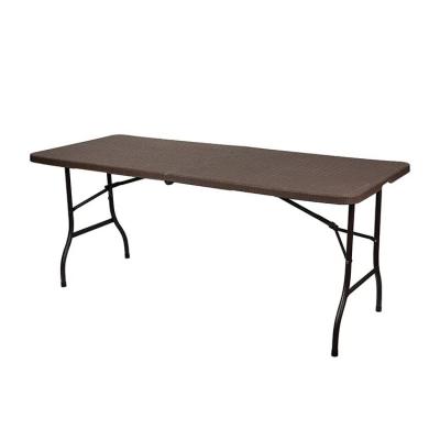 China 180*76*74cm mesa dobrável de rotão para mobiliário exterior retângulo banquete design à venda