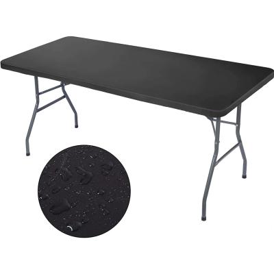 China Modern Style 6FT Black Folding Table for Outdoor Dining Lightweight and Easy to Carry for sale