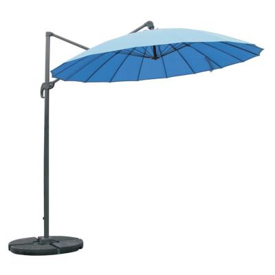 China Smooth Surface Sunshade Outdoor Umbrella with 18 Fiberglass Ribs and Aluminum Alloy Tube for sale