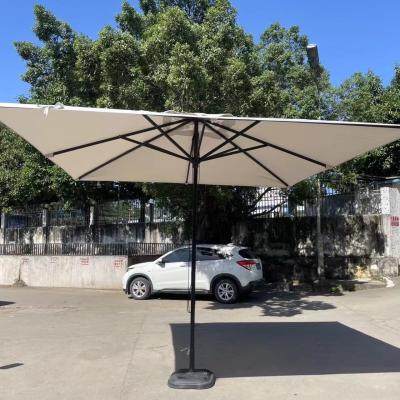 Chine Parapluie de jardin carré en aluminium avec protection UV50 et 280g de tissu polyester à vendre