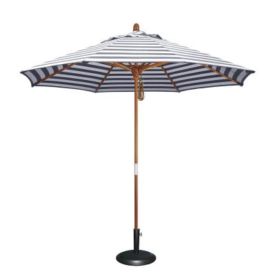 Chine Parapluie de café extérieur Parapluie en bois sur mesure pour le camping à domicile et la fête moderne à vendre