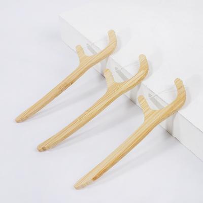 China OEM Eco Friendly Biodegradable Bamboo Flosser Dental Flosser Pick Dental Stick for sale