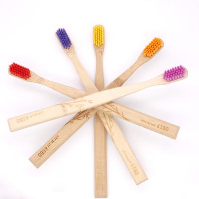 China Pesitro 6580 Home Logo Toothbrush Natural Soft Bristle Travel Bamboo Toothbrush Bamboo Bristle Toothbrush for sale