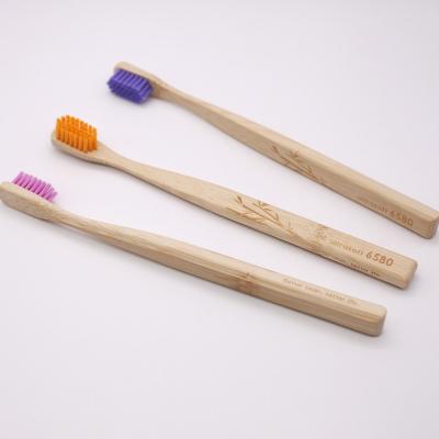 China Home Wholesale Bamboo Toothbrush Natural Biodegradable Toothbrush Soft Bamboo Toothbrush for sale