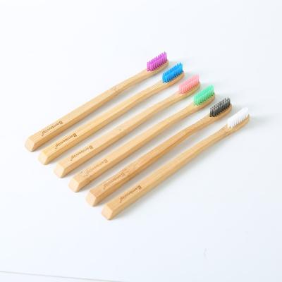 China Hotel Family Private Label Bamboo Toothbrush Nano Stiffen Bamboo Toothbrush Custom Bamboo Toothbrush for sale