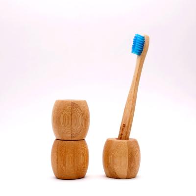 China Bathroom Viable Bamboo Accessories Single Toothbrush Holder Toothbrush Holder Toothbrush Holder for sale