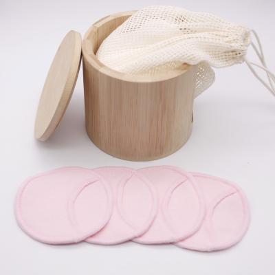 China Soft Organic Reusable Soft Bamboo Cotton Pads Washable Makeup Remover Pads Set Eco-Friendly Cleansing Face for sale