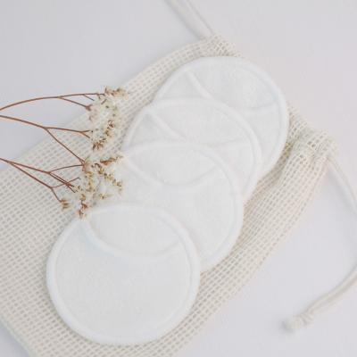 China Factory Makeup Remover Soft Reusable Bamboo Fiber Bamboo Fiber Pads Biodegradable Bamboo Towel Finger Pouch Cotton Rounds for sale