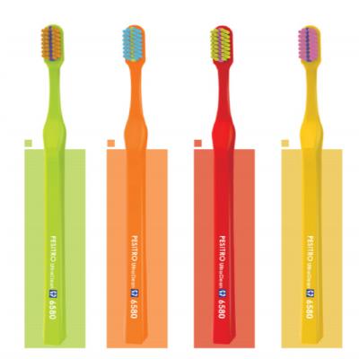 China 0.1mm filament made in china top quality ultrasoft travel orthodontic soft toothbrush for sale