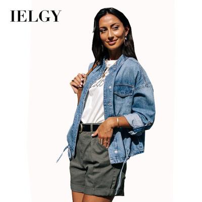 China IELGY Viable Slim Fit Jacket Casual Women And Ladies Slim Loose Denim Jacket Fashion for sale