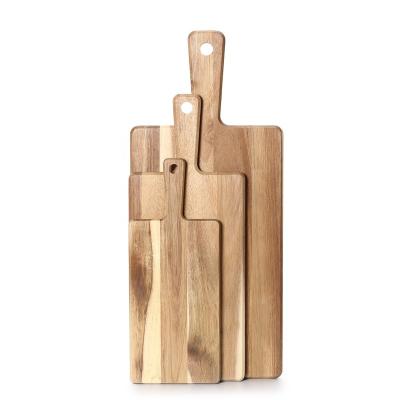 China Sustainable hot sale acacia wood cutting board made to order, acacia chopper and kitchen wood cutting board, acacia chopping board for sale