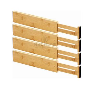 China Popular Bamboo Adjustable Drawer Divider Organizers for sale