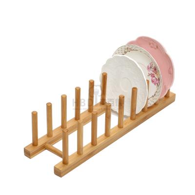 China Bowl Mug Book Pot Lid Sturdy Clean Easy Viable Bamboo Dish Rack for sale