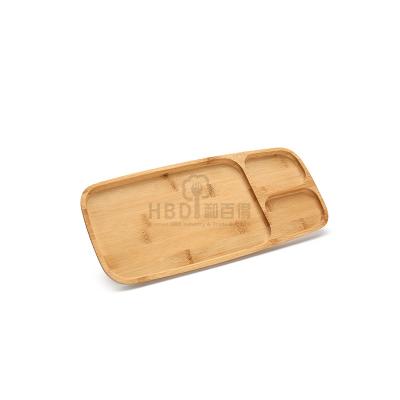 China New viable wholesale bamboo tray, bamboo serving tray with compartments for sale