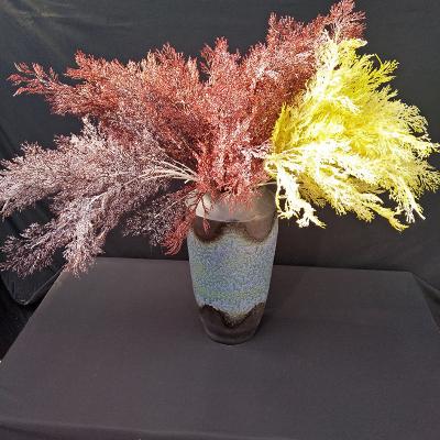 China New frost snow fog simulation artificial flower wedding contact frost grass wedding flower landscape simulation for sale