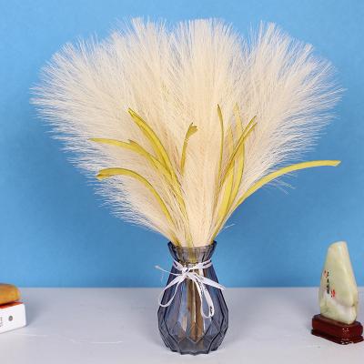 China Hot Wedding Feather 7 Artificial Pampas Grass 7 Fork 45cm Nordic Style Selling Central Institute Hotel Decoration Home Short for sale