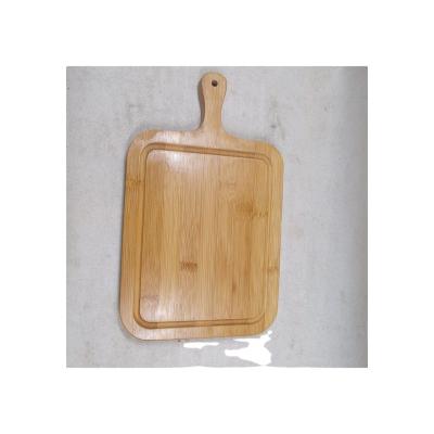 China Eco - Friendly Rectangular Bamboo Cutting Board Sustainable With Handle Bamboo Cutting Board For Kitchen for sale