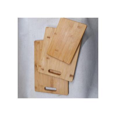 China Sustainable Factory Brand Custom Logo Three Piece Groove Bamboo Cutting Board Set Large Eco-Friendly Wooden Organic Cutting Board Set for sale