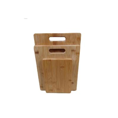 China Factory Sustainable Environmental Bamboo Cutting Board Square Sustainable Cheese Board Three Pieces Set Organic Bamboo Cutting Board for sale