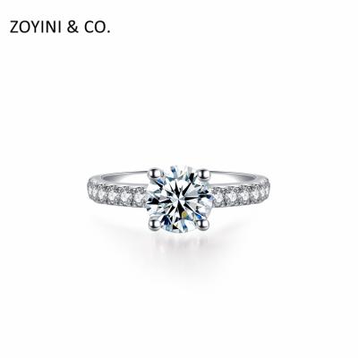 China CLASSIC Wedding Band Moissanite 14kt Moissanite Engagement Ring For Women for sale