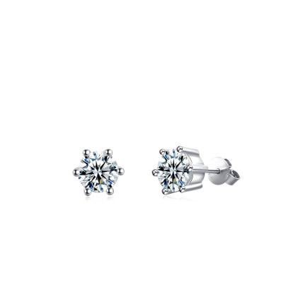 China Custom VS CVD Pure Stylish Lab Grown Cut Diamond Stud Earrings Lab Grown Diamond Band Sales Round Brilliant VVS GIA Certificate HPHT for sale