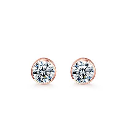 China Large vvs lab grown diamond stud earrings lab grown diamond lab grown stylish CVD HPHT lab grown round brilliant cut for sale