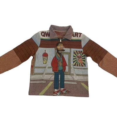 China Street Wear Custom Material Tapestry Jackets Hip Pop Jackets for sale