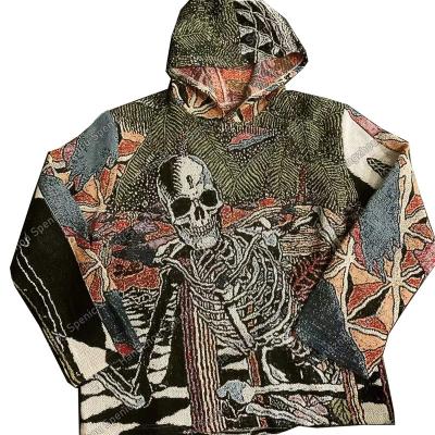 China Streetwear Breathable Tapestry Clothing Men's Custom Tapestry Hoodie for sale