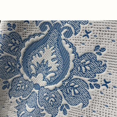 China Breathable Breathable 100 Polyester Knit Jacquard Mattress Knitting Fabric for sale