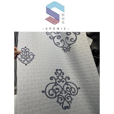 China Tear-Resistant Jacquard Tear-Resistant Fabric For Mattress Fabric Polyester Ticking Designs Knitted Mattress Fabric for sale