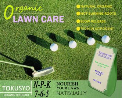 China High Nitrogenous NPK 7-6-5 Organic Compound Fertilizer For Lawn Care for sale