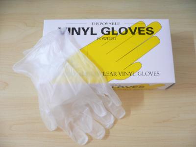 China Latex disposable gloves for examination with powder / Food Grade Vinyl Gloves for sale