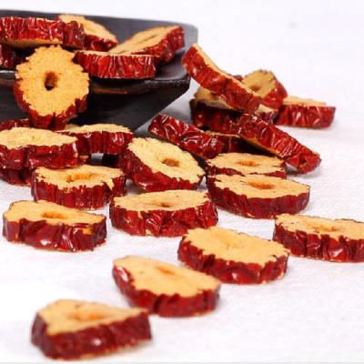 China Good For High Health Grade Freeze Dried Fruits Natural Red Dates Hetian Jujube Slices Date Annular Dryer Snack for sale