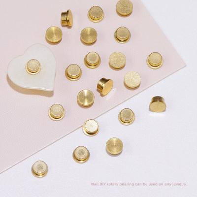 China Easy Apply Special DIY Nail Art Accessories Gold Nail Jewelry Rotating Bearing for sale