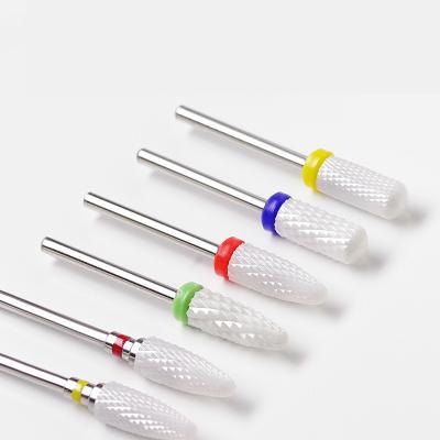 China 16 Styles Nail Polishing Head Type Ceramic Nail Drill Bit Machine Replacement Ball Bit for sale