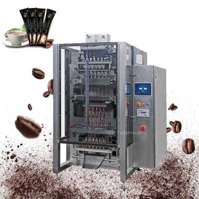 China De verticale Vorm vult en verzegelt de Geautomatiseerde van het de Koffiepoeder van de Verpakkend Systeem Multisteeg Machine van de de Stokverpakking Te koop