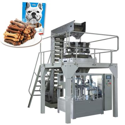 Cina Stand Up Pouch Doypack Packing Machine Long Biscuits Ice Pops Quantitative Pesatura e confezionamento in vendita