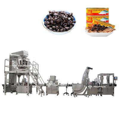 China Full-Automatic Fermented Soya Beans Granule Weighing Filling Machine Prevent Sticky 14 Head Multihead Weigher for sale