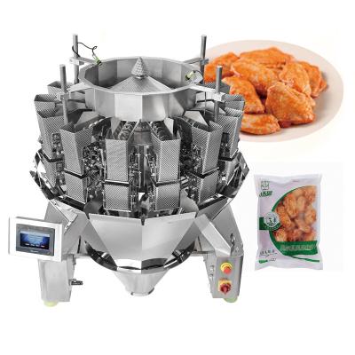 China Sticky Material Multihead Weigher Pre-Made Food Packaging Machine Shredded Beetroot Multihead Weigher for sale