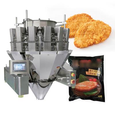 China Customization Intelligent Shredded Meat Multihead Weigher Packing Machine Sliced Meat Filling Packaging Machine for sale