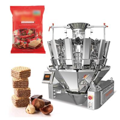 China 12 Head Multihead Weigher Nail Packing Machine Multihead Wafer Packaging Machine Multifunctional Packaging Machine for sale